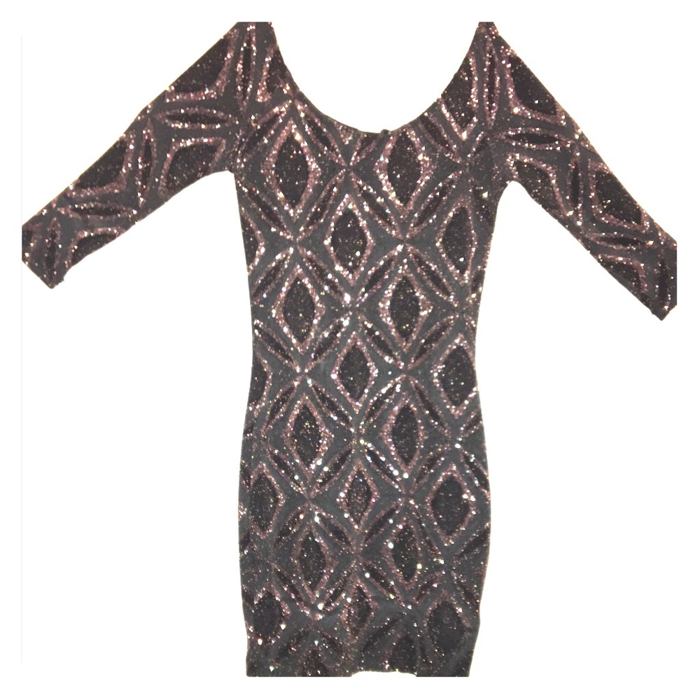💎 Dazzling Gold glitter minidress 💎